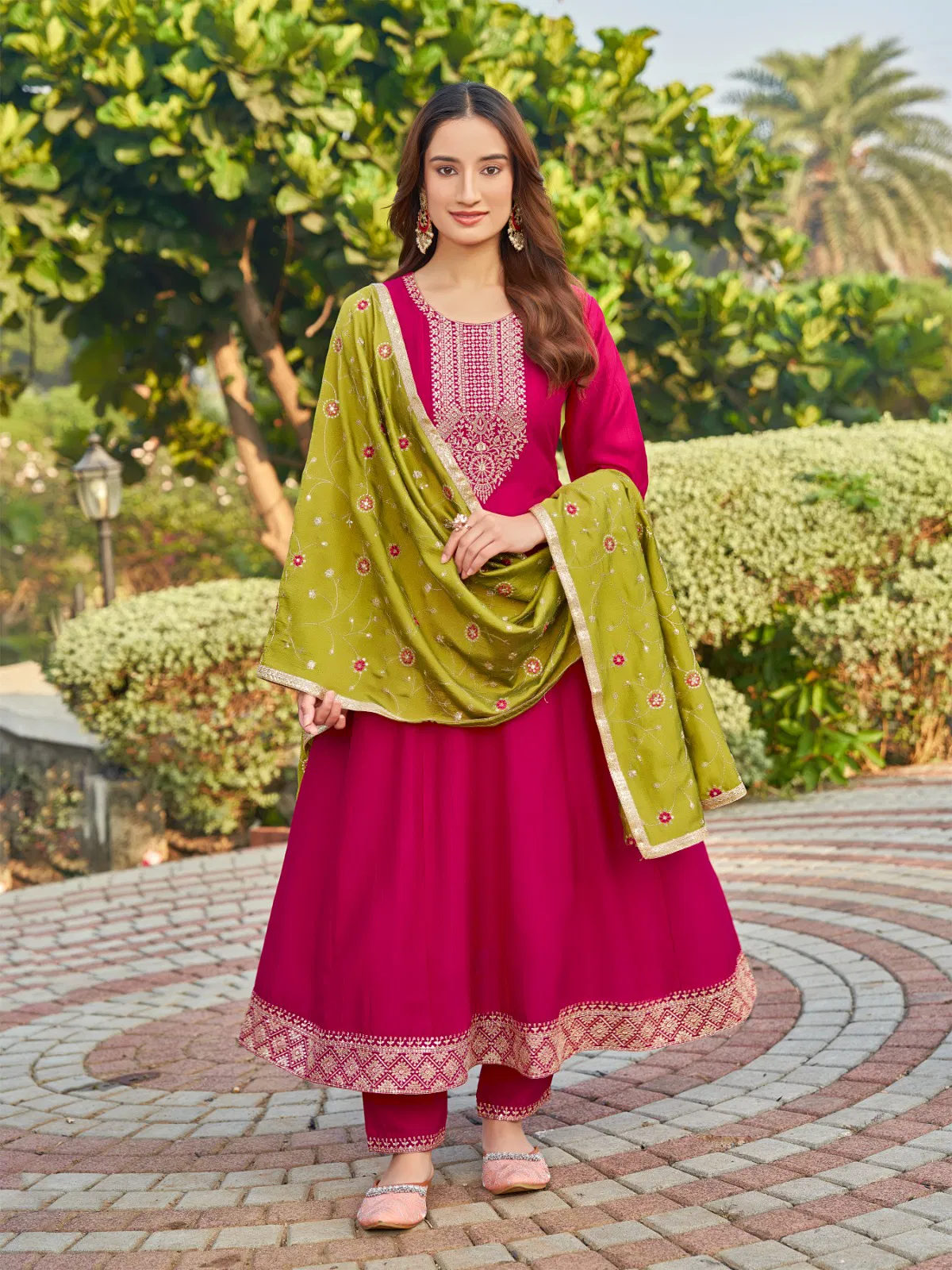 Badra By Aanchi Vichitra Silk Kurti With Bottom Dupatta Wholesalers In Delhi